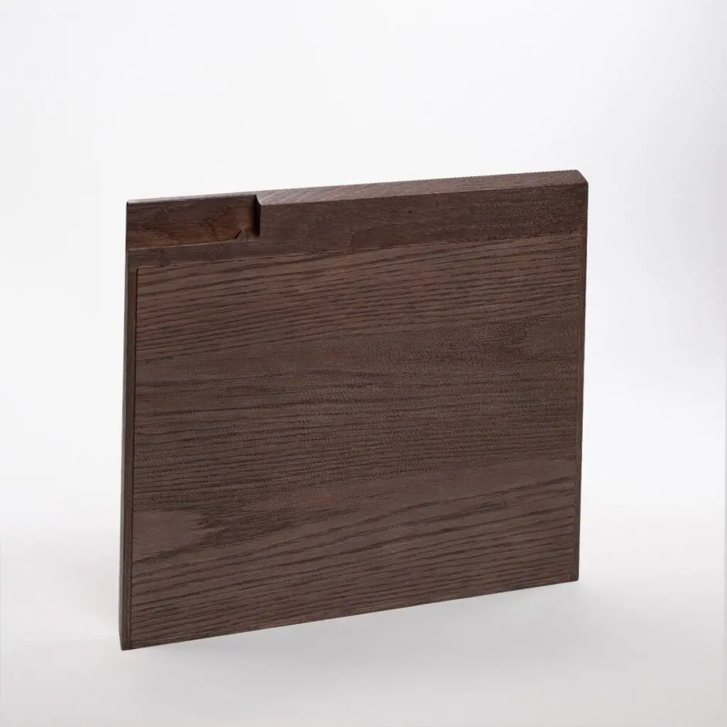 Cut out eg vild finer skiffer brun eg lak